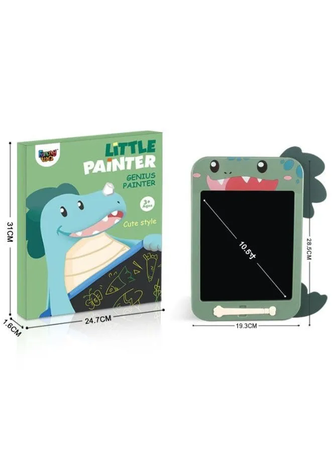 10.5 Inch Dinosaur LCD Writing Tablet for Kids Age 3-6 Years - Portable, Reusable and with One-Button Erase