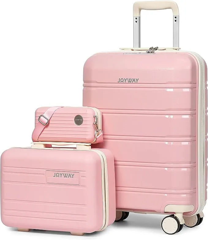 3 Pieces Set Carry-on Luggage 20 Inch Lightweight Luggage TR005