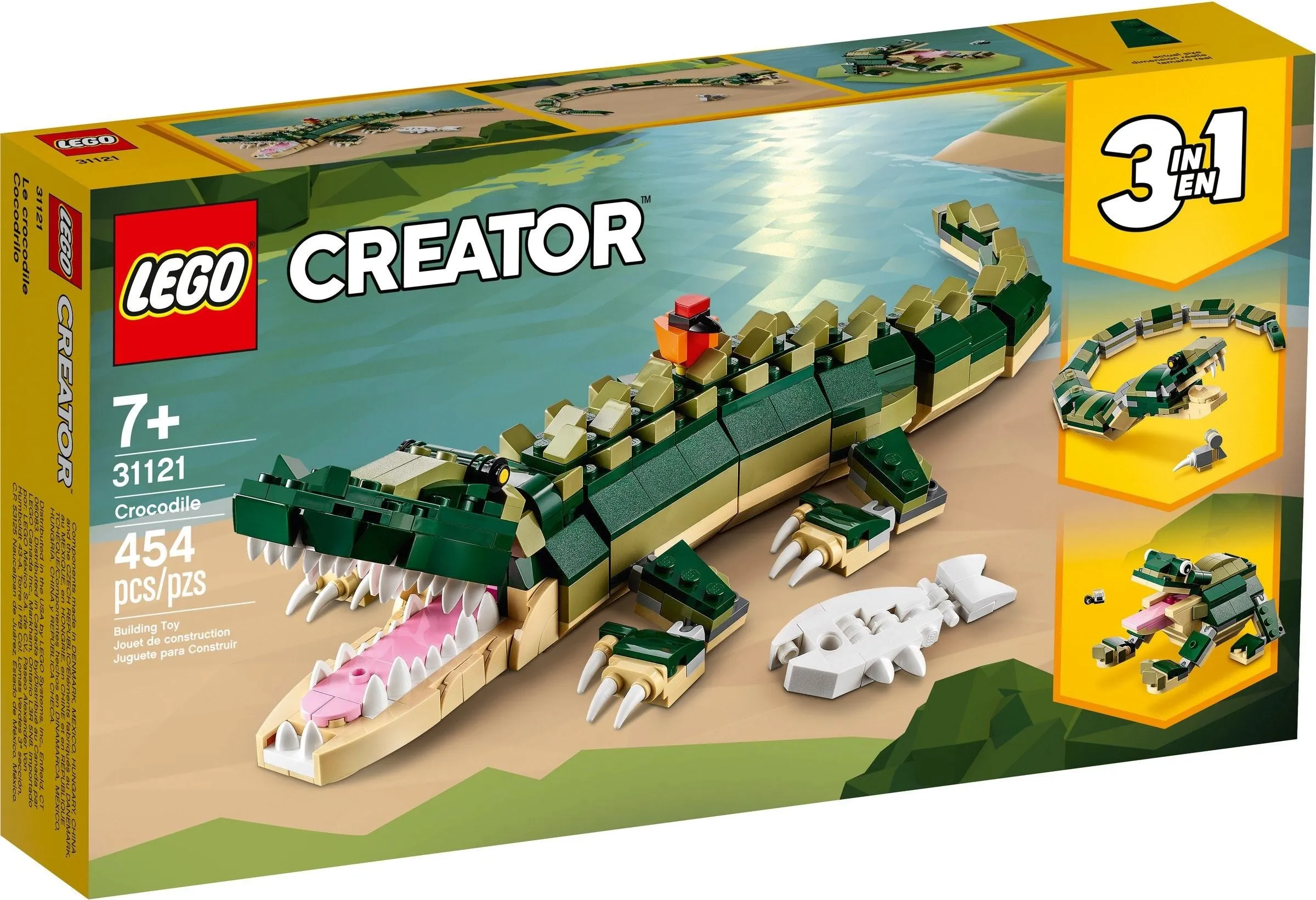 31121 LEGO Creator 3 in 1 Crocodile (Retired) (Certified Complete)