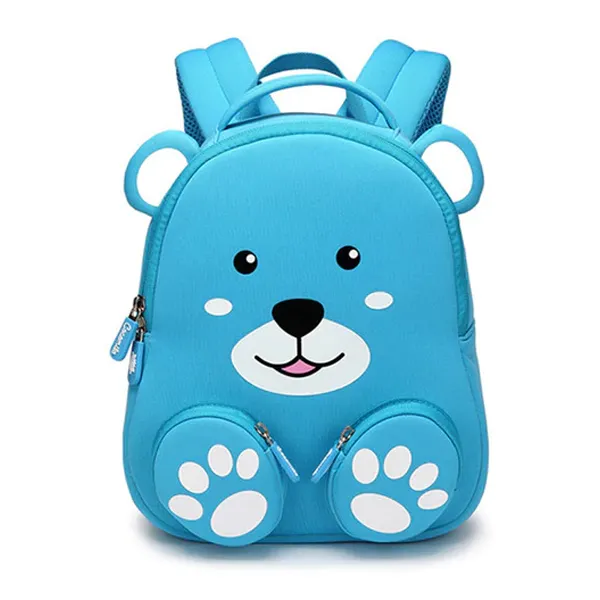 3D Blue Bear Bag Backpack For Kids Children