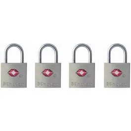 4-Pack Keyed-Alike Luggage Locks