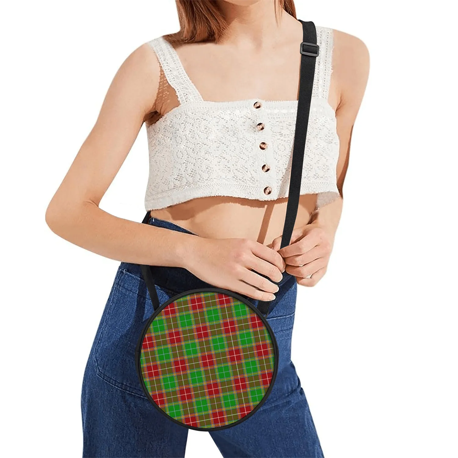 Baxter Modern Tartan Round Satchel Bags