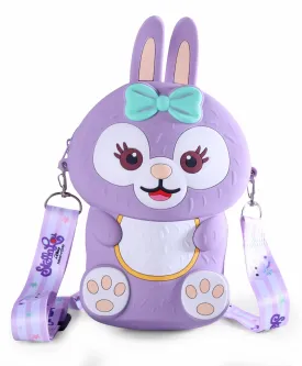 BUNNY RABBIT SILICON SLING BAG - PURPLE