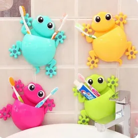 Cartoon Gecko Design Toothbrush Toothpaste Holder