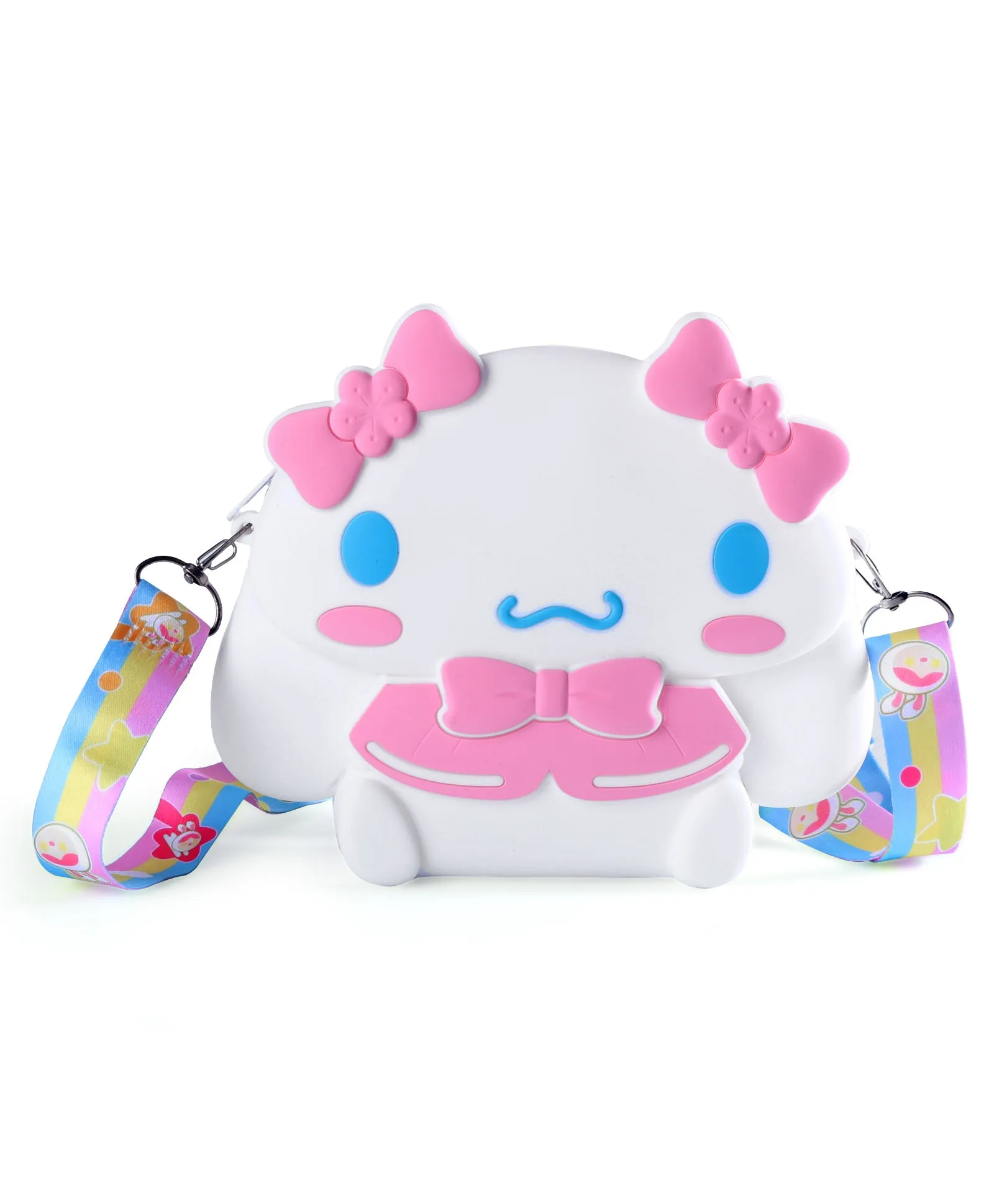 CINNAMOROLL SILICON SLING BAG - WHITE & PINK