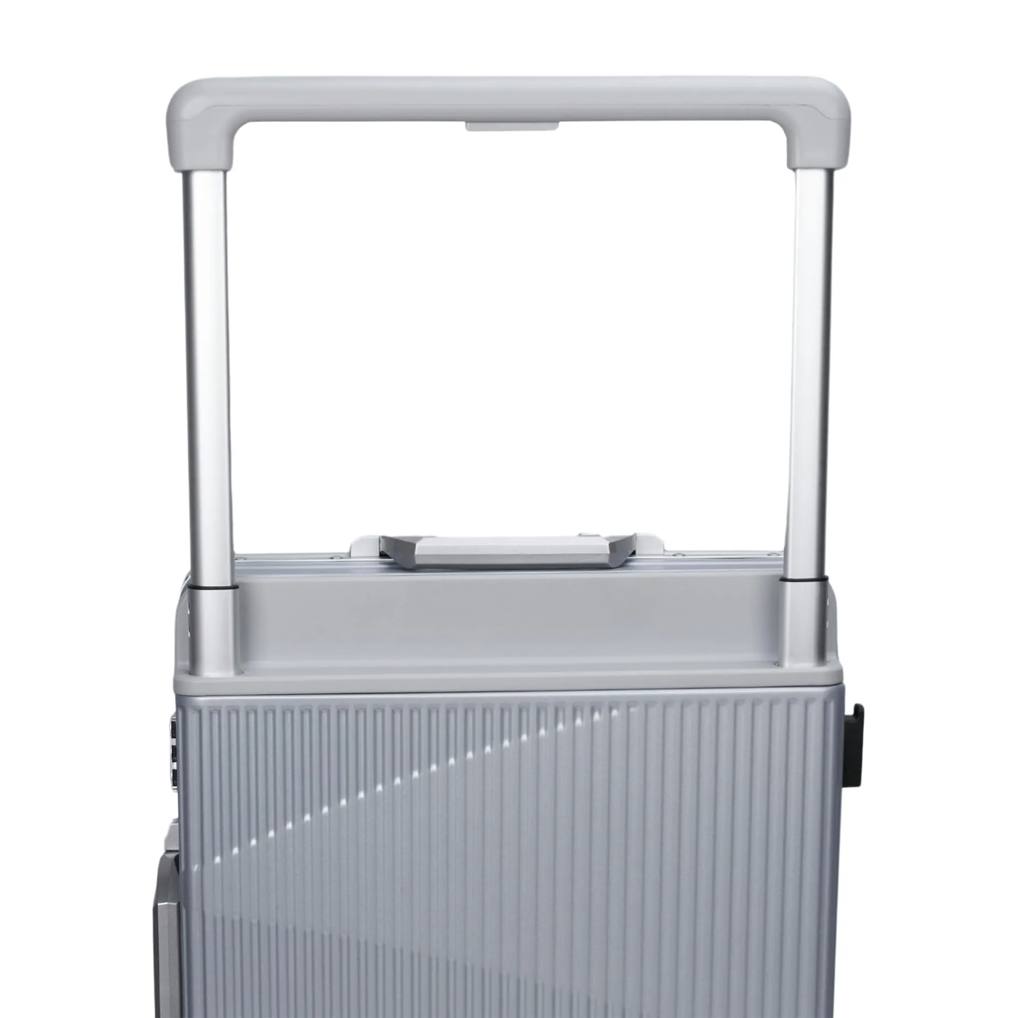 Clownfish Aeroglide Series Trolley Bags for Travel | Suitcase for Travel | Cabin Trolley Bags Luggage Bags | Polycarbonate | 41 litres | Metallic Silver