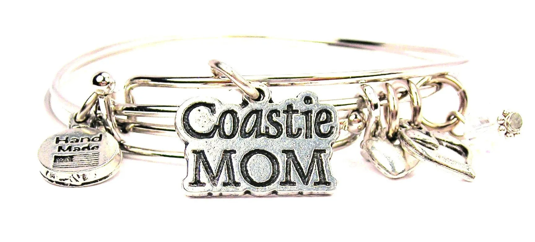 Coastie Mom Expandable Bangle Bracelet Set