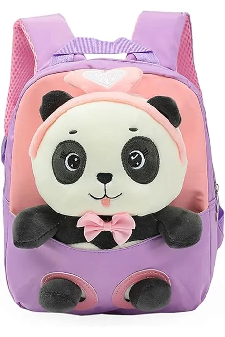 Cute Panda Theme Soft Plush Backpack for Kids