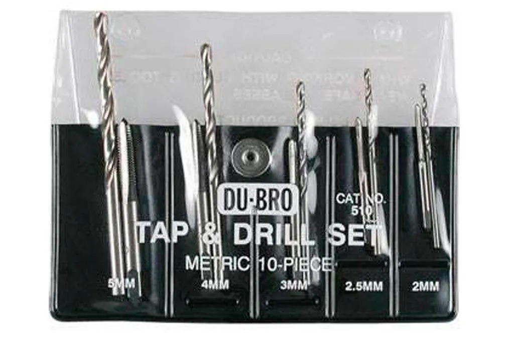 Du-Bro 10 Piece Metric Tap and Drill Set