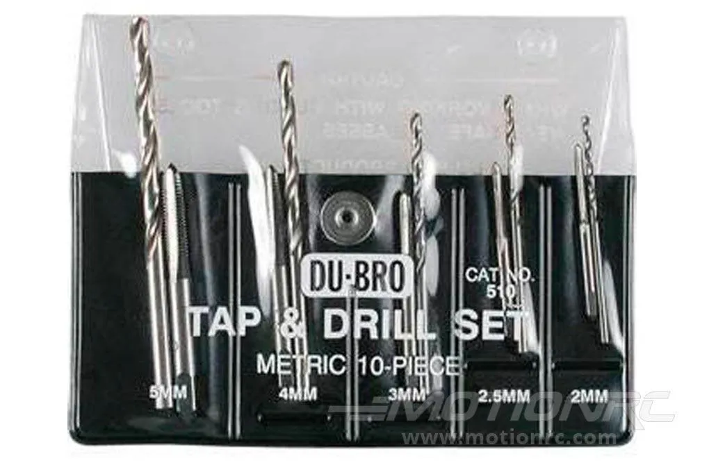 Du-Bro 10 Piece Metric Tap and Drill Set