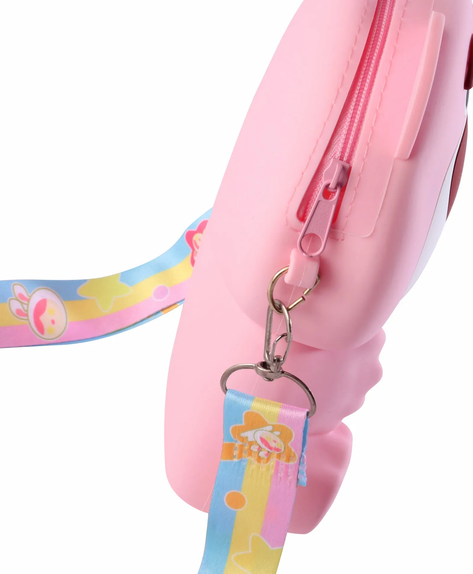 FUNNY BEAR SILICON SLING BAG - PINK