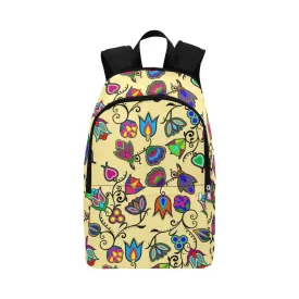 Indigenous Paisley Vanilla Fabric Backpack for Adult