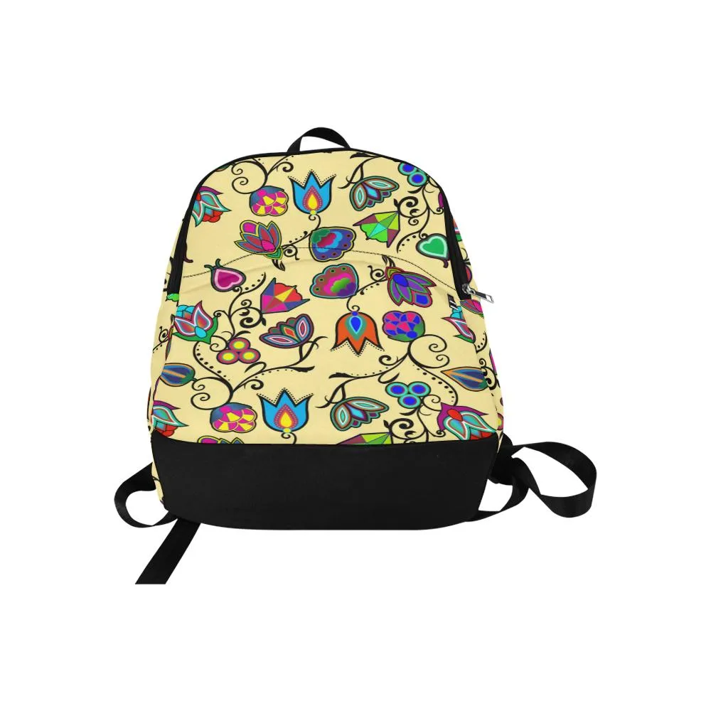 Indigenous Paisley Vanilla Fabric Backpack for Adult