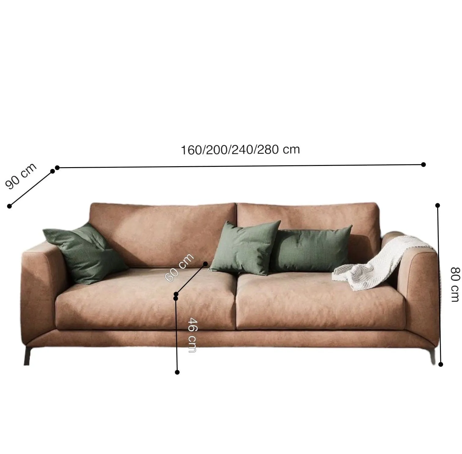 Kenny Scratch Resistant Leather Sofa