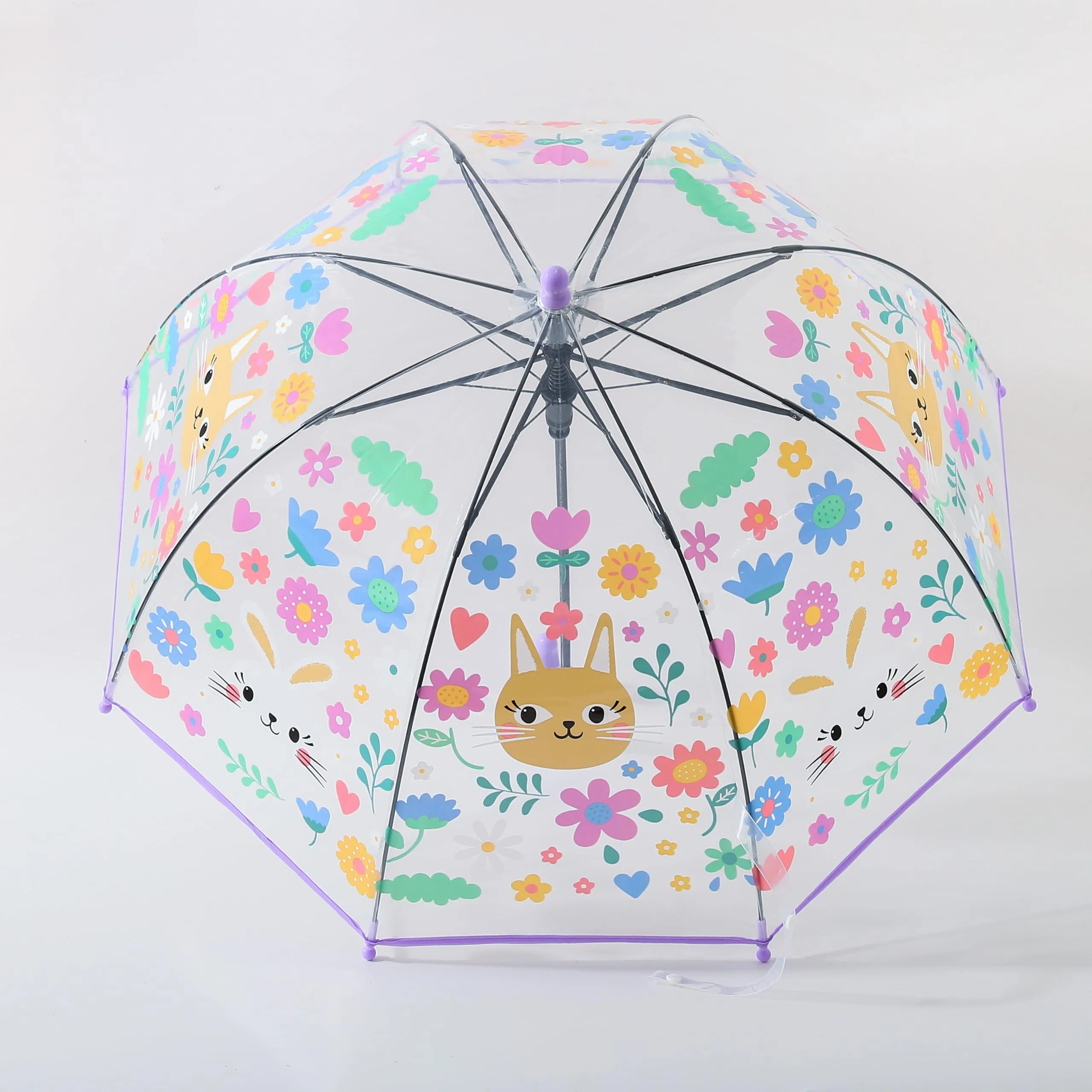 Kuber Industries Kids Umbrella | Umbrella for Rainy Days | Umbrellas for Rain | Umbrella For Travelling-Outdoor Activities | Umbrella for Kids-Boys & Girls | Kids Chhata | RST035A | Purple