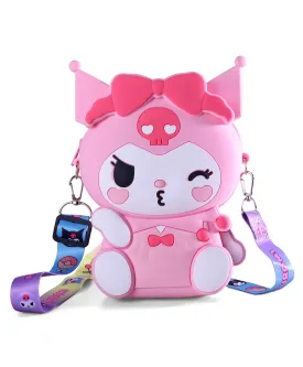 KUROMI SILICON SLING BAG - PINK