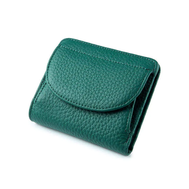 Leather RFID Slim Foldable Small Wallet