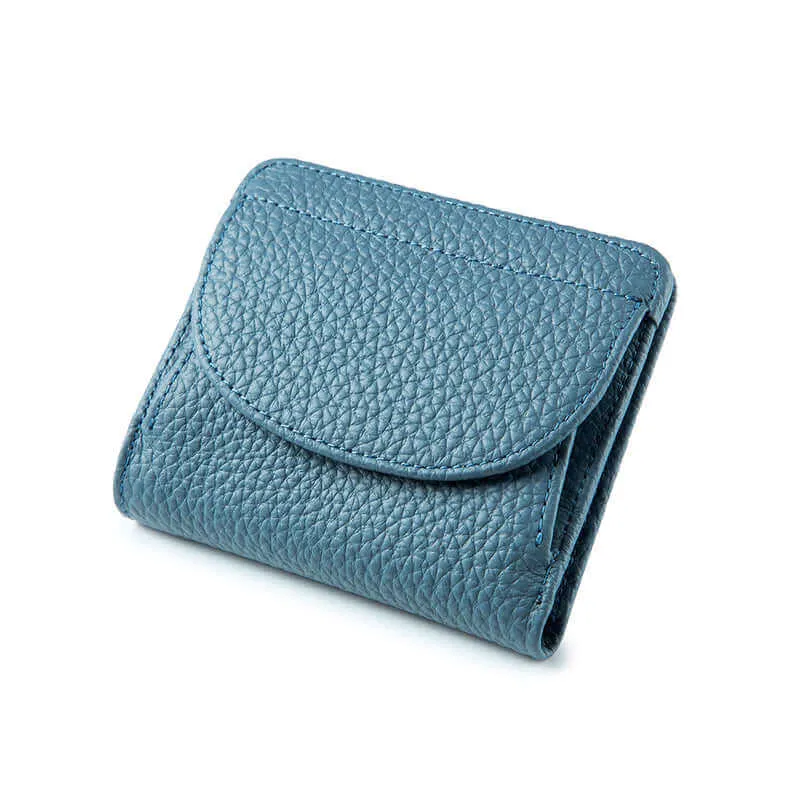 Leather RFID Slim Foldable Small Wallet