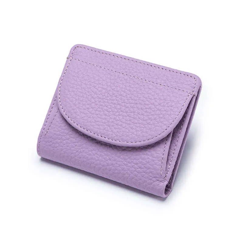 Leather RFID Slim Foldable Small Wallet