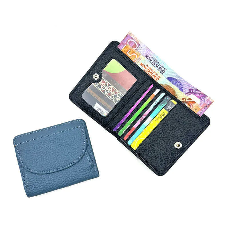 Leather RFID Slim Foldable Small Wallet