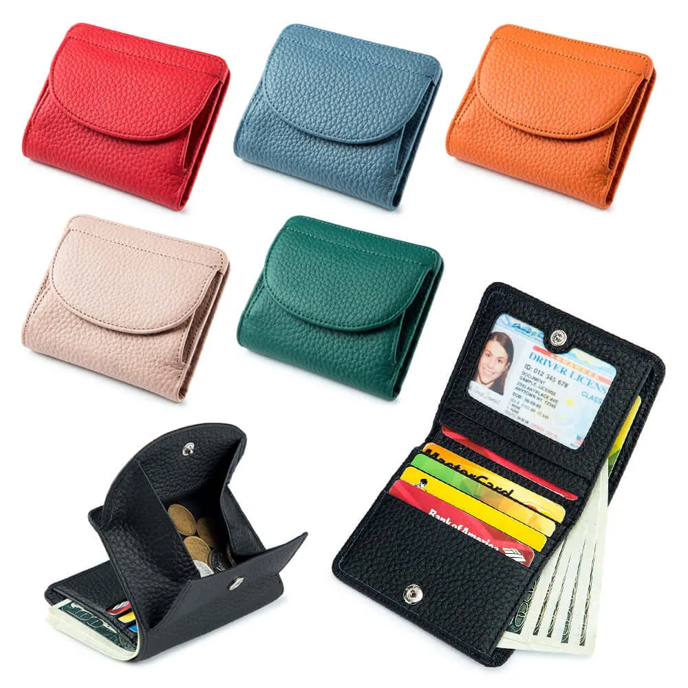 Leather RFID Slim Foldable Small Wallet