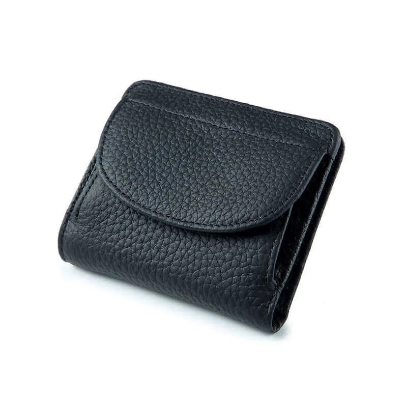 Leather RFID Slim Foldable Small Wallet