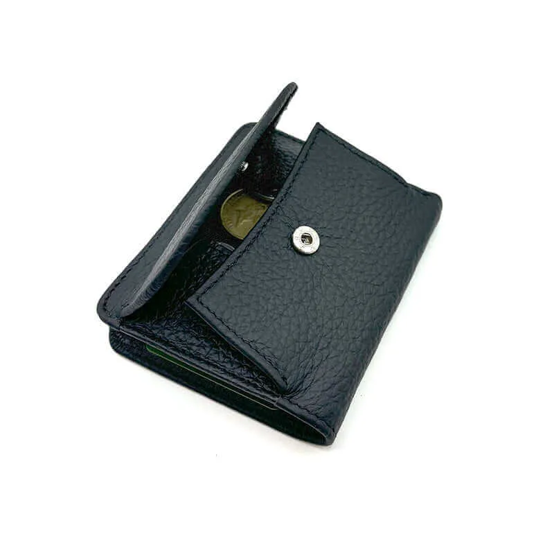 Leather RFID Slim Foldable Small Wallet