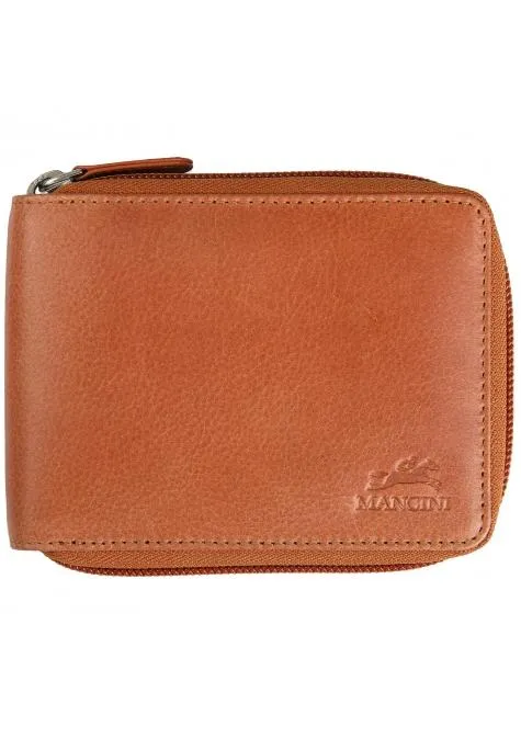 Mancini BELLAGIO Zippered RFID Billfold With Removable Passcase