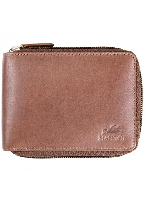 Mancini BELLAGIO Zippered RFID Billfold With Removable Passcase