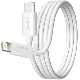 Overtime iPhone MFI Certified 6ft Smart USB-C to Lightning Cable