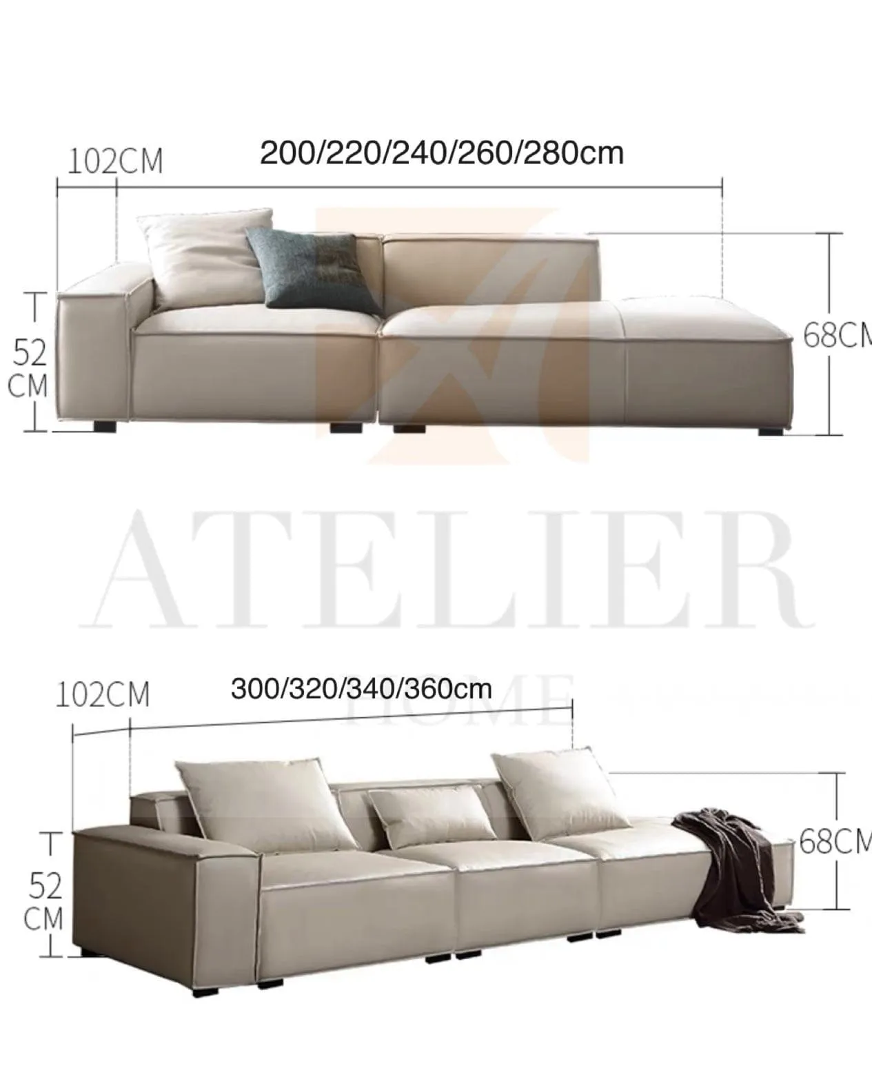 Pisca Scratch Resistant Leather Sofa