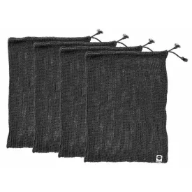 Recycled Cotton Mesh Produce Bags 4 Pack Charcoal