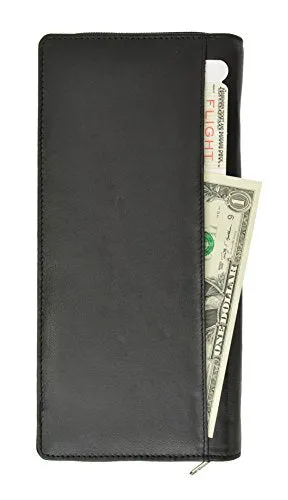 RFID Blocking Travel Wallet & Family Passport Holder Genuine Leather Document Holder & Organizer Protects Your Passports