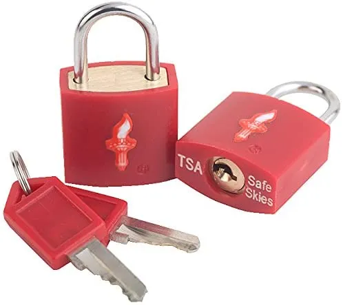 Safe Skies Padlock Double Set - Neon Red