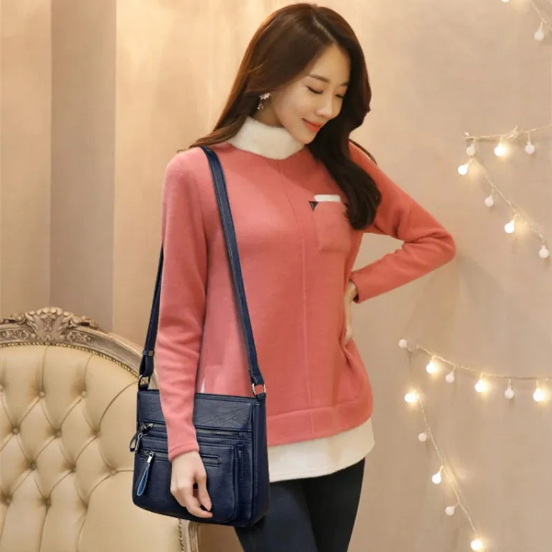 Spacious Multi-pocket Cross-body Shoulder Bags