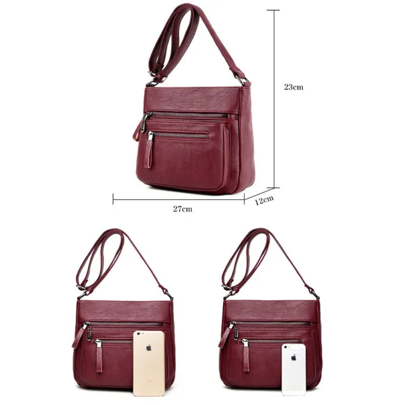 Spacious Multi-pocket Cross-body Shoulder Bags