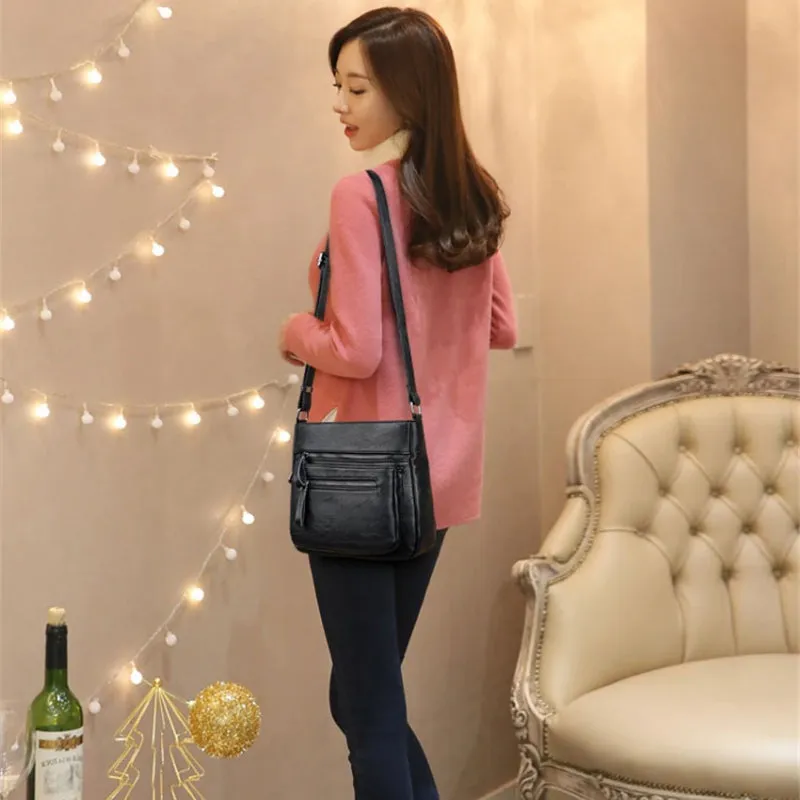 Spacious Multi-pocket Cross-body Shoulder Bags