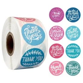 Stickers Roll - Thank You Label - Set of 500 - 1.5 INC