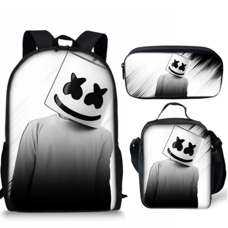 The Marshmello 3 PCS Printed Bag