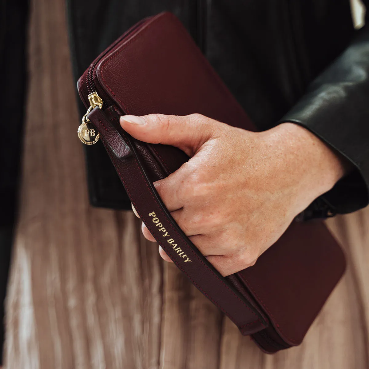 The Six Person Family Passport Holder Aubergine Micro Pebble