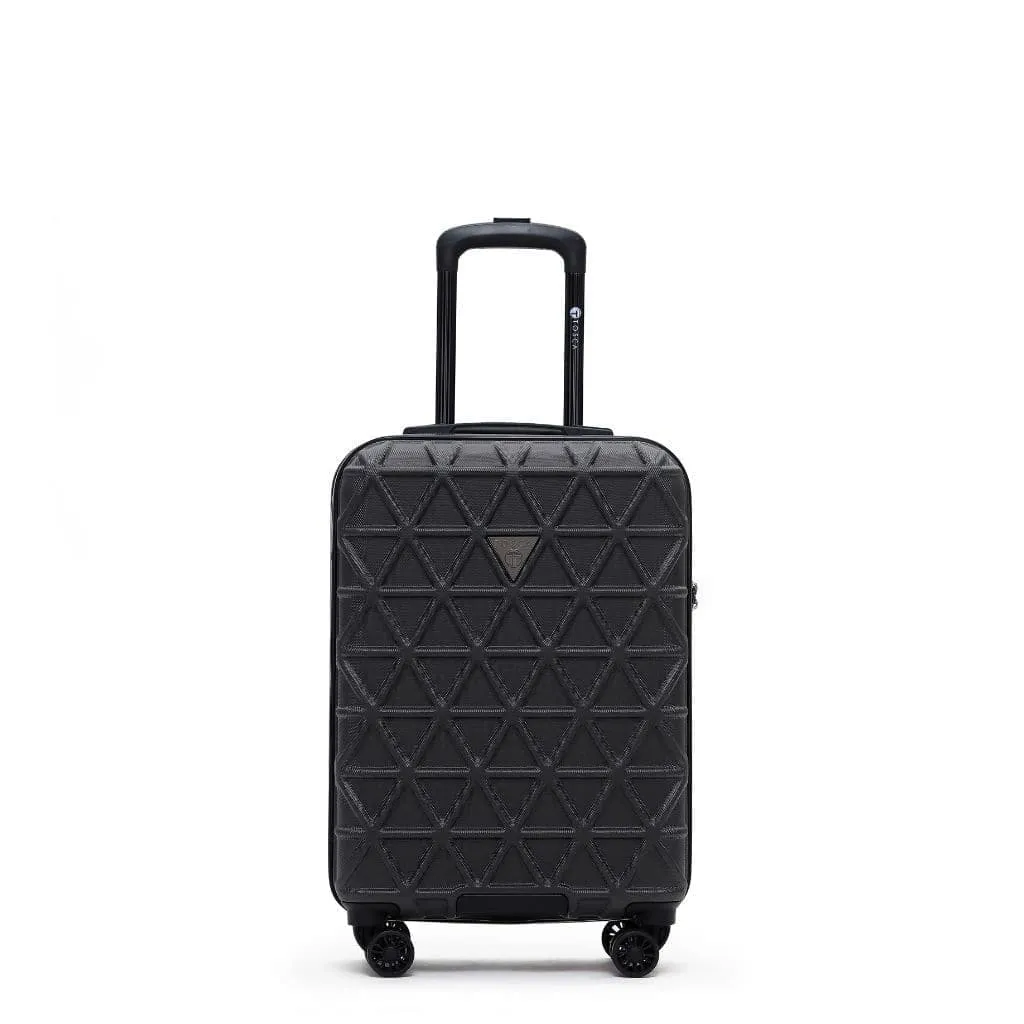 Tosca Triton Carry On 55cm Hardsided Spinner Luggage Rose Gold