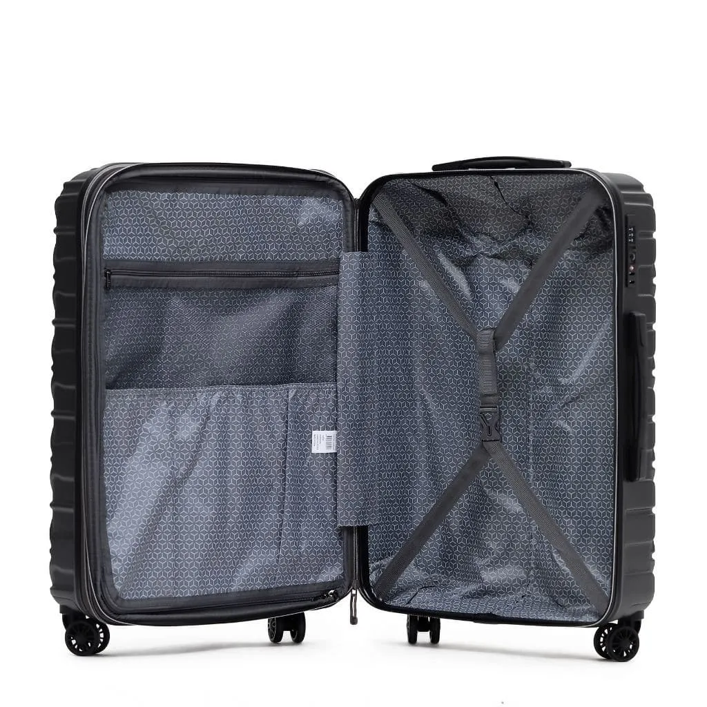 Tosca Triton Medium 64cm Hardsided Spinner Expander Luggage Charcoal