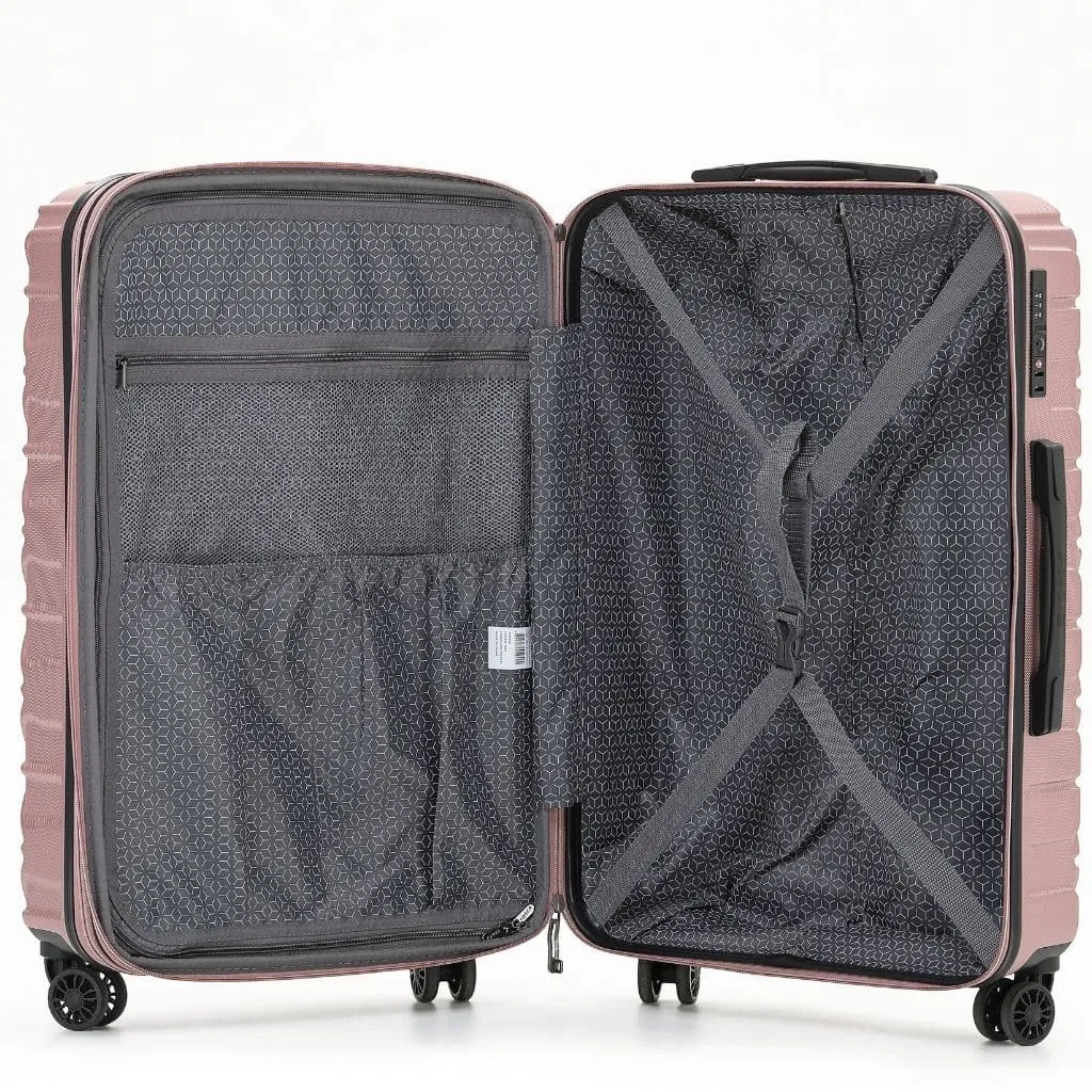 Tosca Triton Medium 64cm Hardsided Spinner Expander Luggage Charcoal