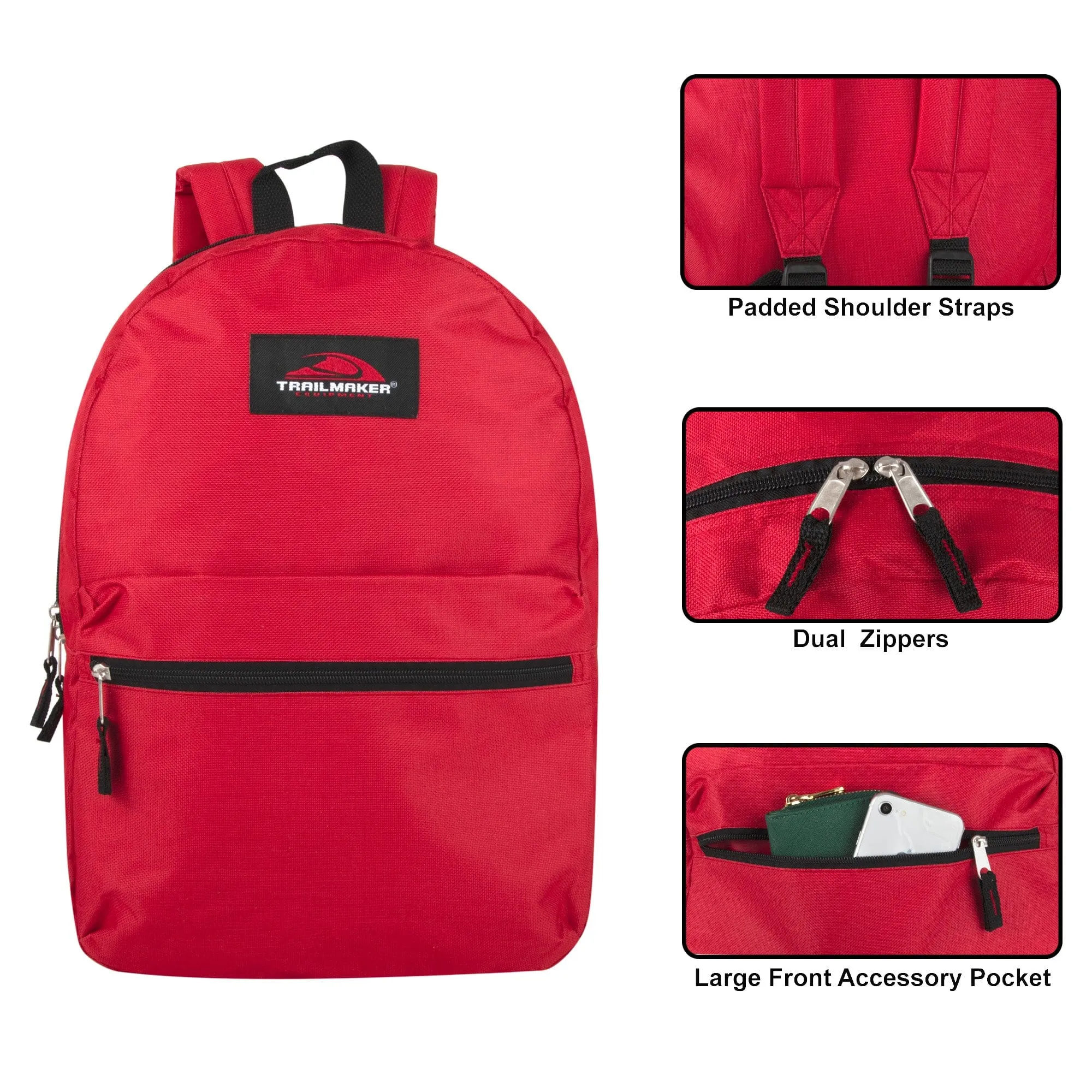 Trailmaker Classic 17 inch Backpack -  12 Color