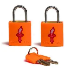 TSA Padlock - Double Pack - Neon Orange