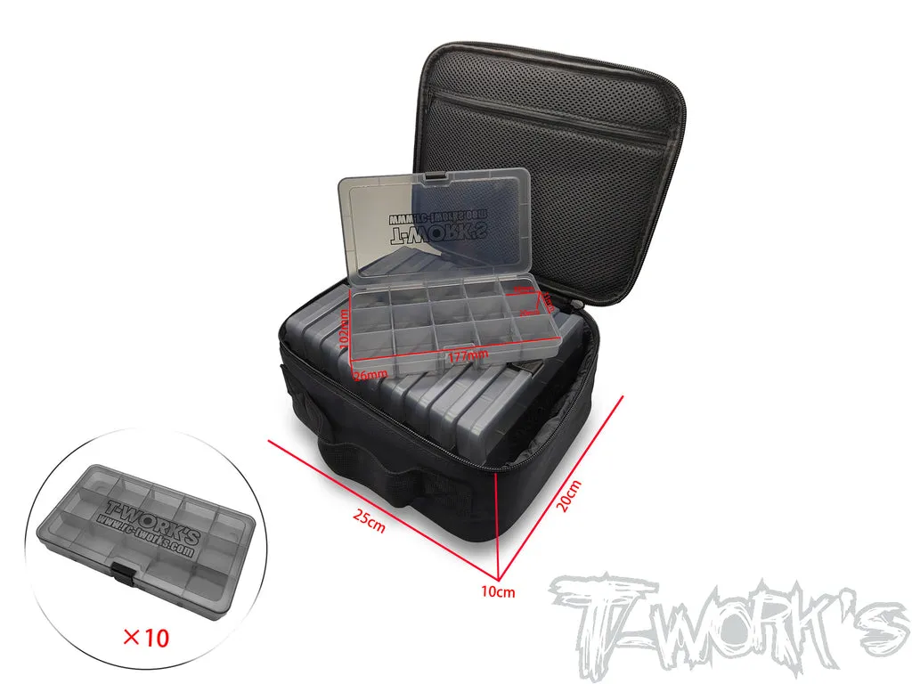 TT-119-B T-Work's Multi-function Bag with 10 of 15 Case Hardware Storage Boxes