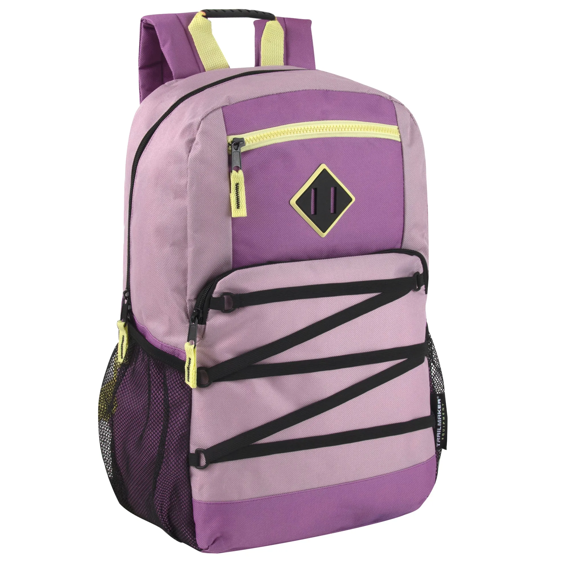 Wholesale Double Zippered Bungee Backpacks With Laptop Section - Girls