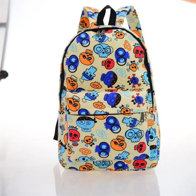 women printing backpacks